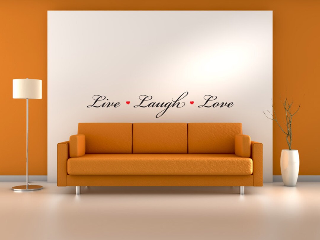Live Laugh Love Wall Saying Vinyl Decal Graphic 30"x5" Home Decor - Etsy