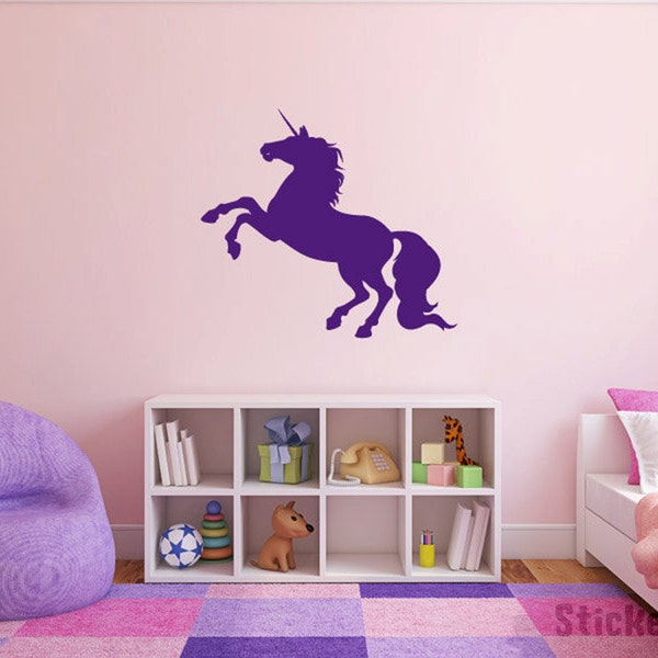 Unicorn Wall Decal for Girl Bedroom - Etsy