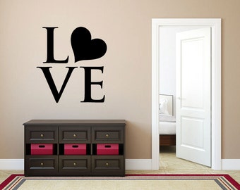 Wall Quotes Decal - Wall Saying - LOVE - Wall Vinyl Decal Sticker Home Bedroom Decor