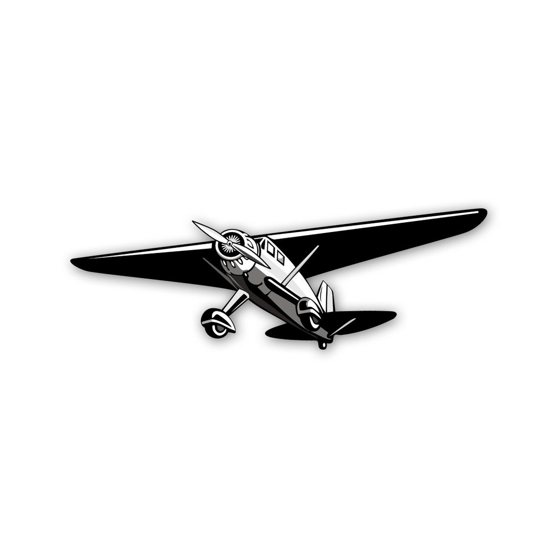 Vintage World War 2 Airplane Wall Decal Vinyl Aviation Sticker 10"x30 ...