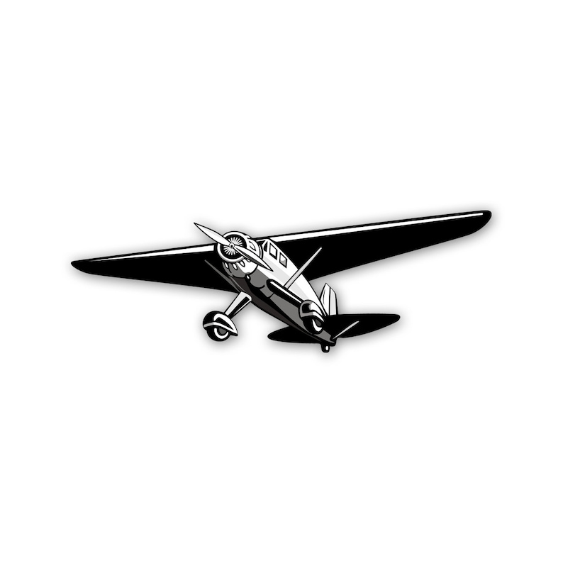 Vintage World War 2 Airplane Wall Decal Vinyl Aviation Sticker 60x20 ...