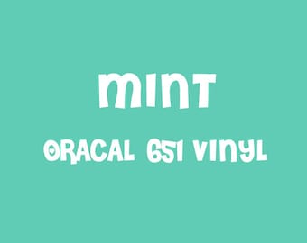 Oracal Mint Adhesive Vinyl - 651 High Performance Vinyl