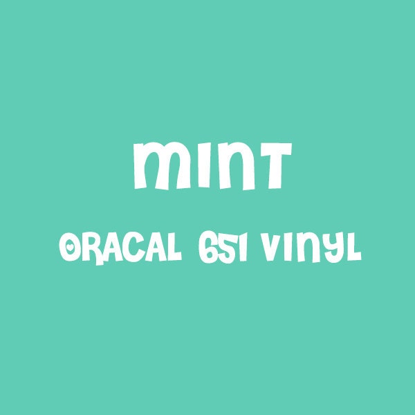 Oracal 651: Mint - Dr. Sticker