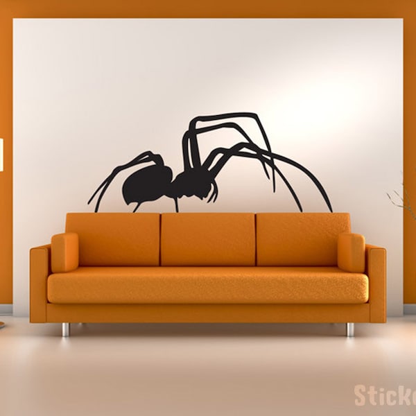 Black Widow Spider Vinyl Wall Decal Graphics Bedroom Home Decor