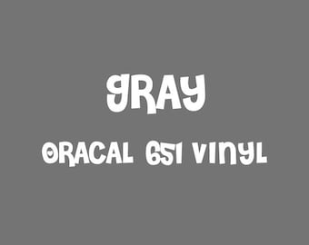 Oracal Gray Adhesive Vinyl - 651 High Performance Vinyl