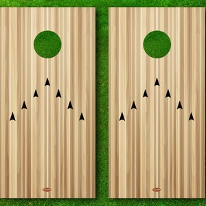 Bowling Cornhole Board Decal Wraps