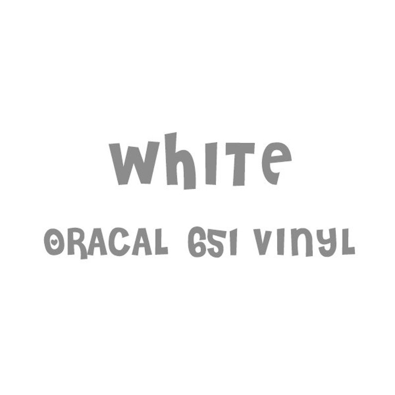 Oracal White Adhesive Vinyl 651 High Performance Vinyl Etsy