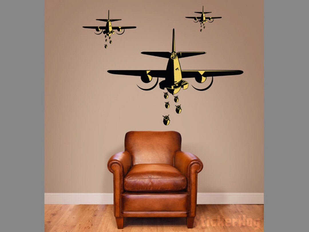 B-25 Bombers World War 2 Airplane Wall Decal Vinyl Aviation Sticker ...