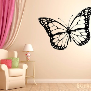 Exotic Butterfly Vinyl Wall Decal Graphics 12&quot;x20&quot; Small Bedroom Home Decor