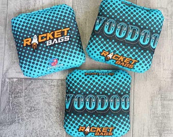 VooDoo Teal Cornhole Bags ACO Approved