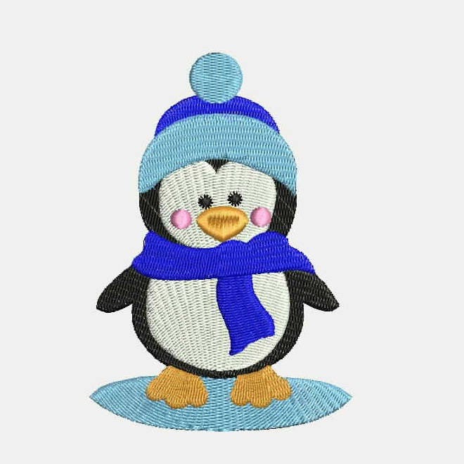 Awesome Embroidery Penguin for You