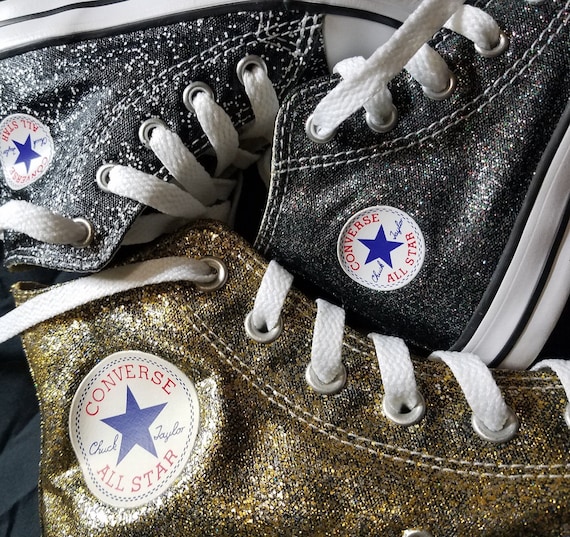 glitter converse baby