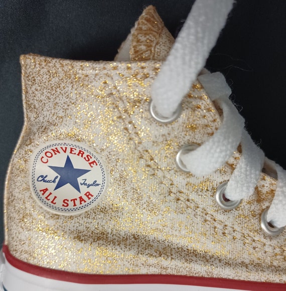 Converse childrens cheap glitter