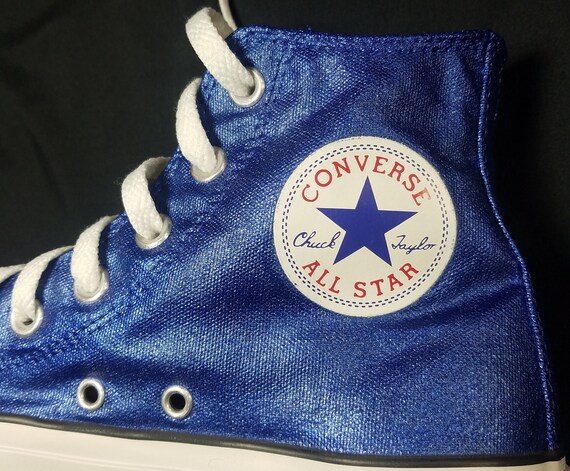 Buy WOMEN SIZE 8 Handpainted Washable Shiny Metallic Iridescent Converse Chuck Taylors on Sale Unworn One of Kind and Ready to Ship Online in India Etsy