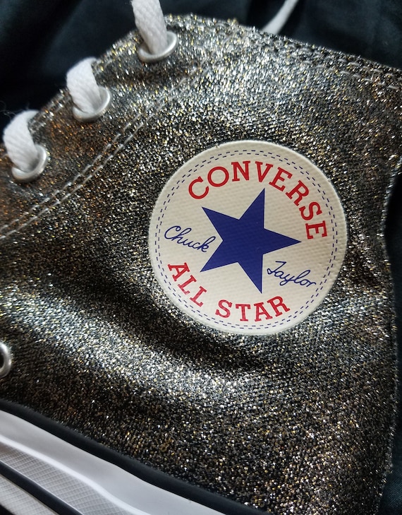 Glitter converse size 2 top