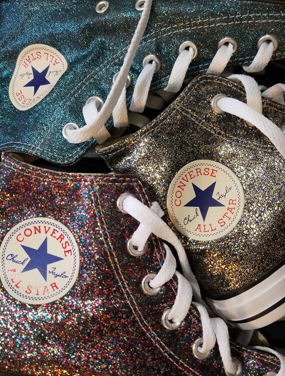 glitter converse baby