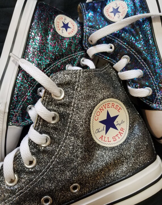 glitter baby converse