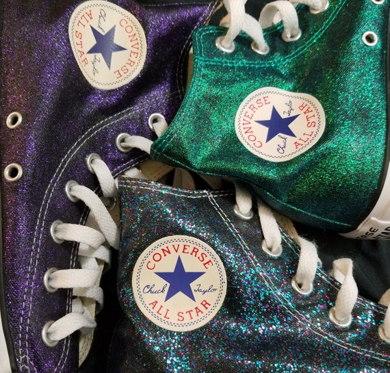 washable glitter/sparkle Converse | Etsy