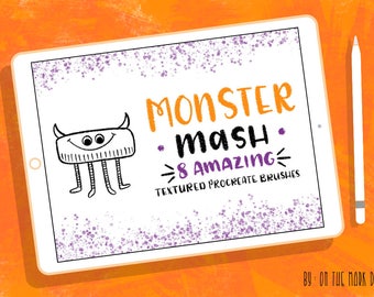 Monster Textured Procreate Brushes