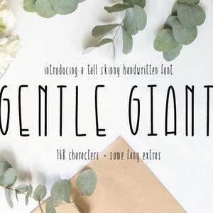 Gentle Giant Condensed San Serif Font