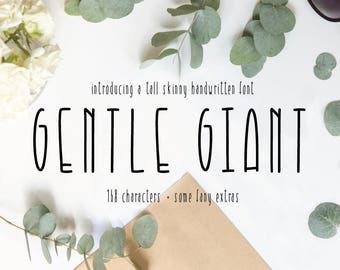 Gentle Giant Condensed San Serif Font