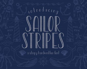 Sailor Stripes San Serif Font