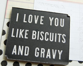 Premade12x12 Single Scrapbook Page Layout called "I Love You Like Biscuits and Gravy" Breakfast With You, Mom's Morning Specialty