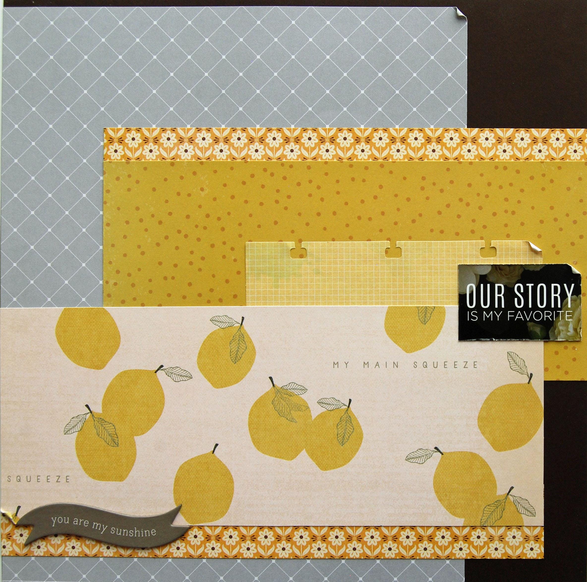 12x12 Premade Single Scrapbook Page Layout Called "our Story is My ...