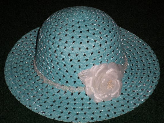 white straw hats for girls