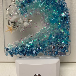 Coastal nightlight/wave nightlight/beach wall light/night light/resin nightlight/ocean nightlight/beach light/resin art/LED nightlight/LED