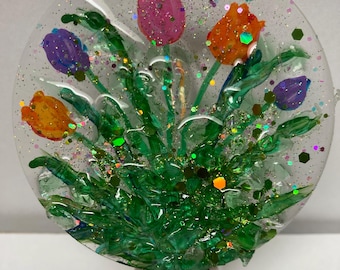 Tulip night light, Tulip flowers night light, Tulip fields night light, wildflowers, flower garden night light, plug in nightlight, Easter