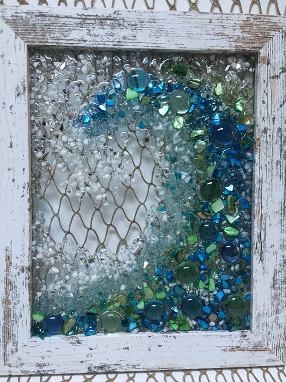HOTIYOK Ocean Scenery Window Hangings Acrylic Sea Wave