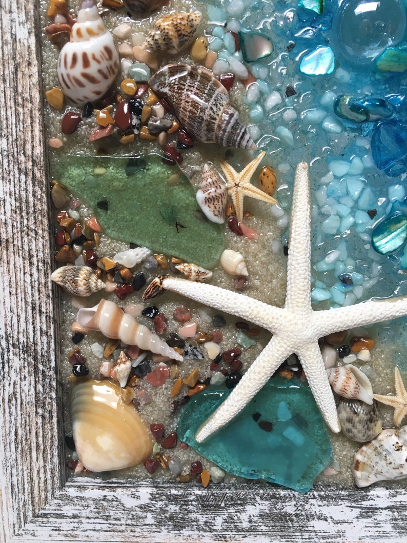 Coastline Seascape Seascape Window Beach Glass Art Sea - Etsy
