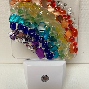 Rainbow night light/rainbow nightlight/nursery night light/LGBT/pride art/rainbow art/rainbow/wall light/LGTB decor/resin nightlight/LGTBart