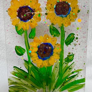 Sunflower nightlight, sunflower night light,wildflower nightlight, sunflowers, plug in nightlight, sunflower gift, garden gift,sunflowers