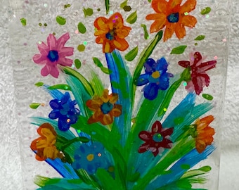 Floral bouquet, floral bouquet nightlight,flower nightlight,spring nightlight, on/off nightlight,gardening decor, meadow flowers,wildflower