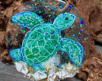 Turtle night light, Sea Turtle night light, coastal nightlight, plug in nightlight, Sea turtle decor, Seashore decor, TURTLE light, ocean