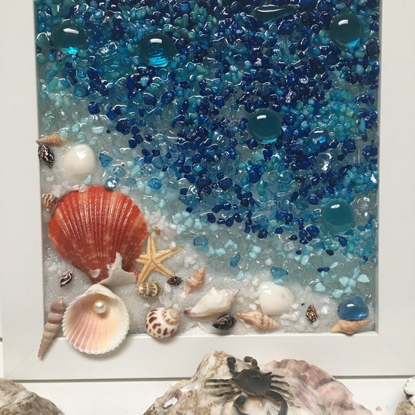Sea Shell Resin Art Etsy