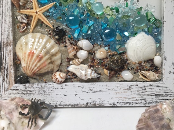 Ocean wave art/rustic beach wall hanging/wave art/resin wave window/beach glass wave/ocean wave window/crashing wave window/Seaglass art/