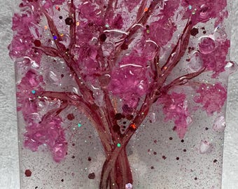 Cherry Blossom tree night light, cherry blossom tree,cherry tree night light,hand painted night light,cherry blossom,natures night light