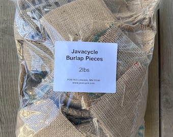 2lb - Burlap Pieces,Smoker Fuel,Beekeeping, Bee Smoker Fuel