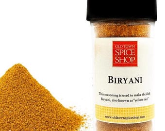 Authentic Biryani Masala Spice Mix, Yellow Rice Seasoning, Indian Curry Blend