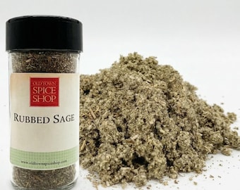 Rubbed Sage, Dried Sage Leaves, Spices and Herbs, Cook at Home