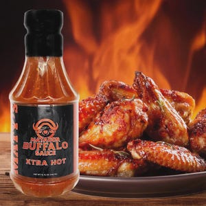 Buffalo Sauce Xtra Hot by Matador , Gourmet Buffalo Hot Chicken Wing Sauce, Small Batch Buffalo Wing Sauce