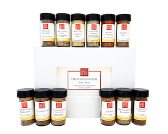 Spice Gift Set, Delicious Dozen Seasoning Collection, Gourmet Foodie Gift