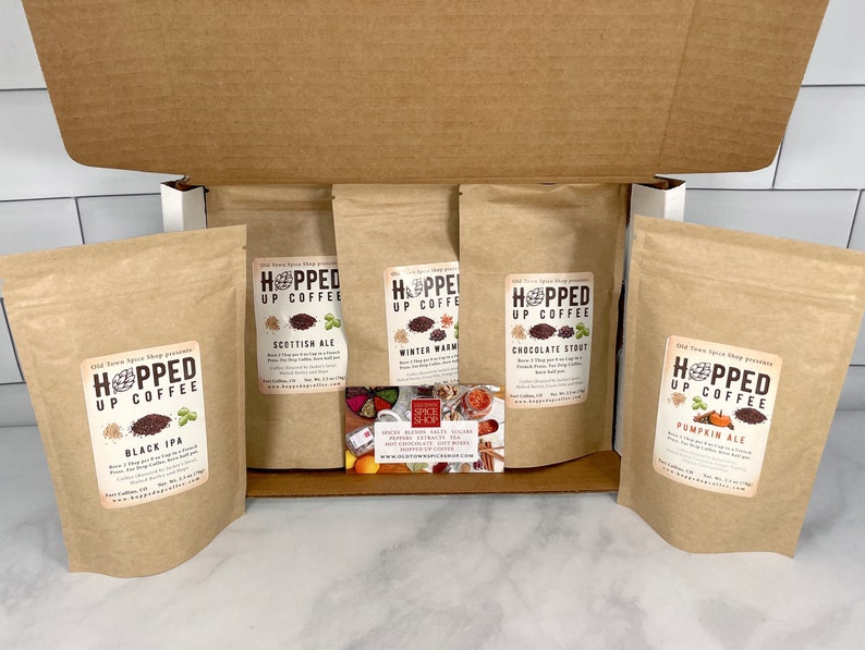 Hopped Up Coffee - Sample Pack, Beer Coffee, Specialty Coffee, Beer Lover Gift, Coffee Lover Gift