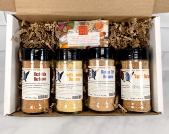 Regional Barbecue Seasonings Gift Box, BBQ Spices, Grilling Barbeque Seasonings