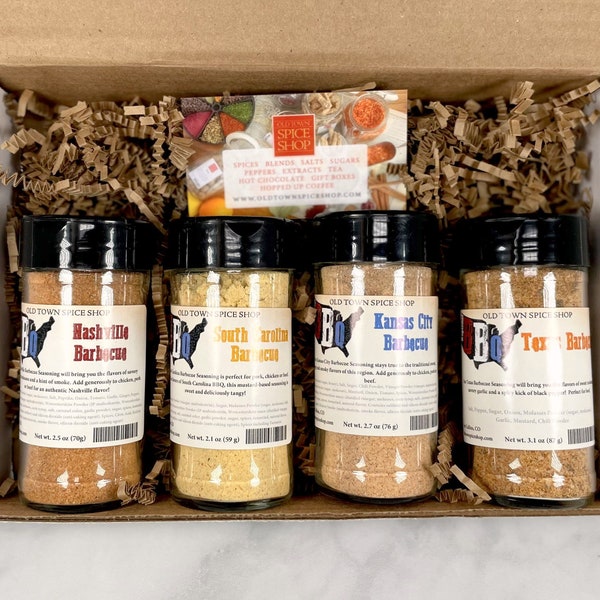 Regional Barbecue Seasonings Gift Box, BBQ Spices, Grilling Barbeque Seasonings