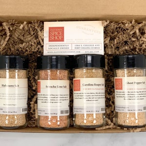 Spicy Salts Gift Box, Chili Infused Salts, Stocking Stuffers