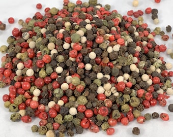 Four Peppercorn Blend, 4 Pepper Blend, Whole Gourmet Pepper, Gift for Foodie